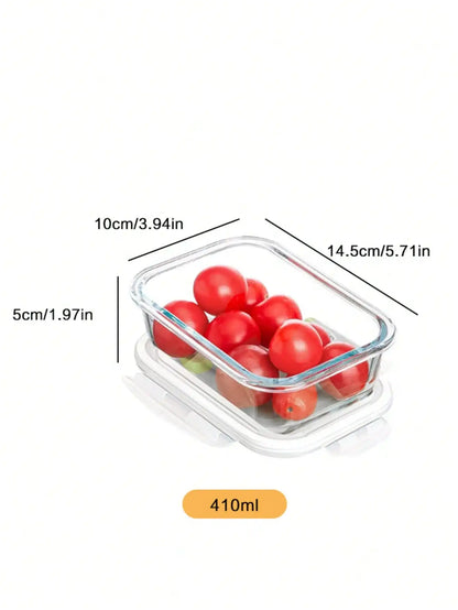 Glass Food Storage Container with Lid, for Meal Prep,Fridge and Dishwasher , Transparent for Storing Food, Salad, Fruit Etc.