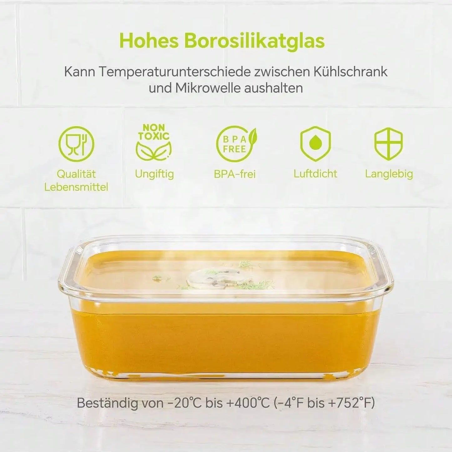 Glass Food Storage Container with Lid, for Meal Prep,Fridge and Dishwasher , Transparent for Storing Food, Salad, Fruit Etc.